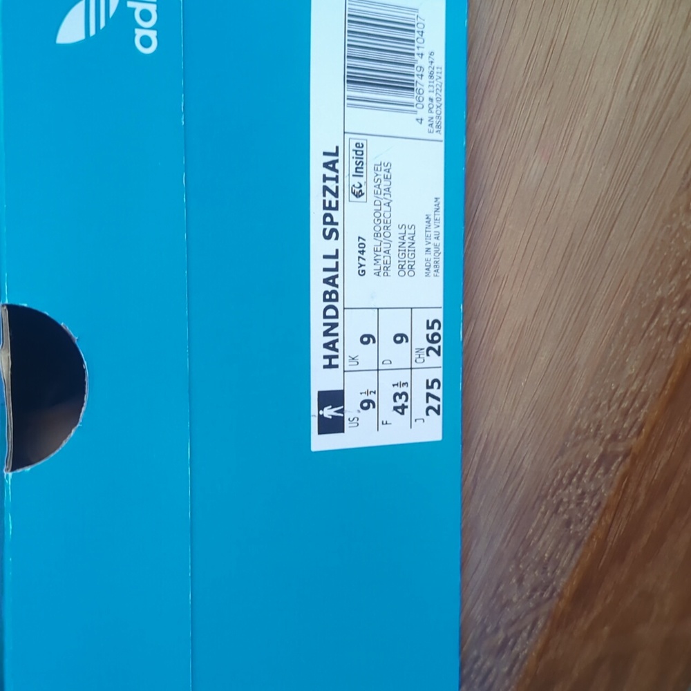 Adidas Handball Spezial Almost Yellow US 9.5 UK 9 EU 43 1/3